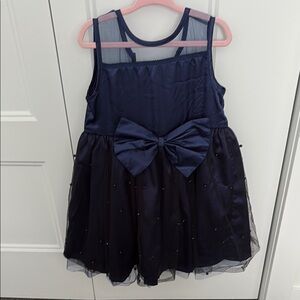 Elegant Navy Blue Kids Dress